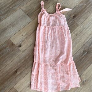 Wonderly Peach Pink Ruffle Hem Sundress
